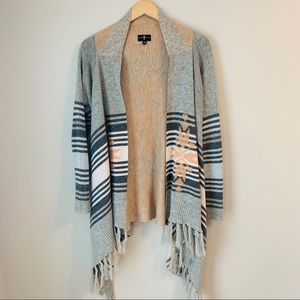 Dream Catcher Open Front Fringe Cardigan
